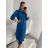 Šaty dlouhé maxi košilové dlouhý rukáv dámské (S/M/L ONE SIZE) ITALSKá MóDA IM4221031/DR M / L staroružová