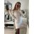 Šaty úpletové carmen s rolákom dlhý rukáv dámske (S/M ONE SIZE) TALIANSKA IM422JK7026