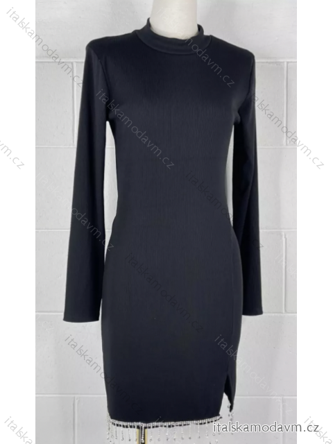 Šaty dlhý rukáv dámske (S/M ONE SIZE) TALIANSKA MÓDA IMPBB22C26223