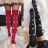 Ponožky Vianočné nadkolienky veselé vločky s mašľou dámske (one size) POĽSKÁ MODA DPP22010B