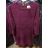 Šaty teplé dlhý rukáv dámske (XL/2XL/3XL one size) TALIANSKA MóDA IM422BARI
