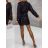 Šaty elegantné trblietavé dlhý rukáv dámske (S/M ONE SIZE) TALIANSKA MÓDA IMWE223968