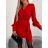Šaty elegantní dlouhý rukáv dámské (S/M ONE SIZE) ITALSKÁ MÓDA IMWE223973