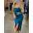 Šaty elegantní carmen bez rukávu dámské (S/M ONE SIZE) ITALSKÁ MÓDA IMWE223974