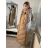 Kabát zimný dámsky (S-2XL) POLSKÁ MÓDA AG3-223030-BEIGE/DR S béžová
