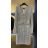 Šaty elegantné trblietavé s flitrami dlhý rukáv dámske (S/M ONE SIZE) TALIANSKA MÓDA IMM22Un8570