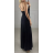 Šaty elegantní skládané na ramínka dámské (S/M ONE SIZE) ITALSKÁ MÓDA IMPBB22S3874