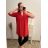 Tunika 3/4 rukáv dámská (XL/2XL ONE SIZE) TALIANSKA MóDA IM322STELA/DR