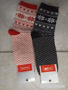 Ponožky slabé vianočné dámske (37-41) POLSKÁ MÓDA DPP22227