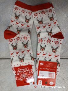 Ponožky slabé vianočné dámske (37-41) POLSKÁ MÓDA DPP22231