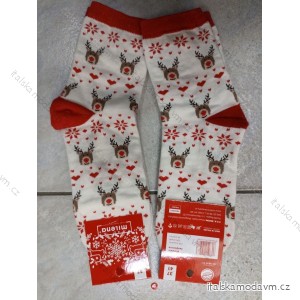 Ponožky slabé vianočné dámske (37-41) POLSKÁ MÓDA DPP22231