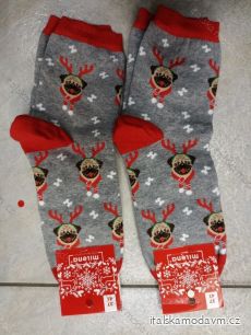 Ponožky slabé vianočné dámske (37-41) POLSKÁ MÓDA DPP22234