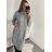 Šaty pletené dlhý rukáv dámske (L/2XL ONE SIZE) TALIANSKA MÓDA IMWAA223670