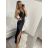 Šaty elegantné spoločenské dlhé na ramienka dámske (XS/S/M/L ONE SIZE) TALIANSKA MÓDA IM322ELEGAN/DR