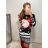 Šaty zamatové dlhý rukáv dámske vianočné (S/M ONE SIZE) TALIANSKA MODA IMC211092/DR