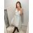 Šaty společenské elegantní krátké bez rukávů tilové dámské Nikol (S/M ONE SIZE) ITALSKá MóDA IMM22305/DR starorůžová