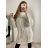 Svetr oversize prodloužený s rolákem dlouhý rukáv dámský (S/M/L ONE SIZE) ITALSKÁ MÓDA IMWGS223723/DR M/L fuchsiová