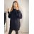 Svetr oversize prodloužený s rolákem dlouhý rukáv dámský (S/M/L ONE SIZE) ITALSKÁ MÓDA IMWGS223723/DR M/L fuchsiová