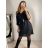 Šaty letní oversize elegantní s páskem krátký rukáv dámské (S/M/L/XL ONE SIZE) ITALSKÁ MÓDA IMWB22191/DR L/XL královská modrá