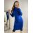 Šaty úpletové s rolákom dlhý rukáv dámske (S/M ONE SIZE) TALIANSKA MÓDA IMM22J51753/DR S/M hnedá