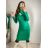 Šaty úpletové s rolákom dlhý rukáv dámske (S/M ONE SIZE) TALIANSKA MÓDA IMM22J51753/DR S/M hnedá