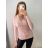 Sveter tenký na gombíky dlhý rukáv dámsky (S/M ONE SIZE) TALIANSKA MóDA IMM22Fd9072/DR S/M hnedá