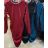Šaty elegantný dlhý rukáv dámske (S/M ONE SIZE) TALIANSKA MÓDA IMWE224044