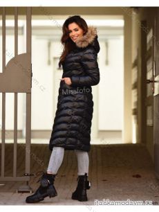 Kabát zimný s kapucňou dámsky (S-XL) MFFASHION IMMF22M-699/DR