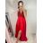 Šaty dlouhé elegantní s flitry na ramínka dámské (S/M ONE SIZE) ITALSKÁ MÓDA IMWD223775/UL S/M Černá