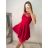 Šaty elegantní krátké bez rukávu společenské dámské (S/M ONE SIZE) ITALSKÁ MÓDA IMM22Q52233/ULsv. modrá