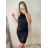 Šaty elegantné trblietavé s flitrami bez rukávov dámske (S/M ONE SIZE) TALIANSKA MÓDA IMPSH22Z3045