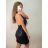 Šaty elegantné trblietavé s flitrami bez rukávov dámske (S/M ONE SIZE) TALIANSKA MÓDA IMPSH22Z3045