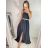 Šaty dlhé elegantné saténové na ramienka dámske (S/M ONE SIZE) TALIANSKA MÓDA IMM2222611LS/DR biela