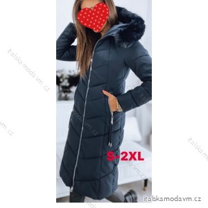 Bunda/kabát s kapucňou dlhý rukáv dámsky (S-2XL) PMWB223904/DU