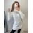 Šaty pletené s rolákem dlouhý rukáv dámské (S/M ONE SIZE) TURECKÁ MÓDA TM922009