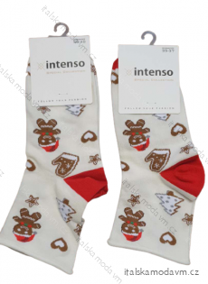 Ponožky veselé slabé vianočné dámske (35-37, 38-40) POLSKÁ MÓDA DPP21186