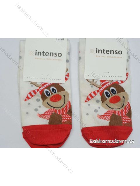 Ponožky veselé slabé vianočné dámske (35-37, 38-40) POLSKÁ MÓDA DPP21192