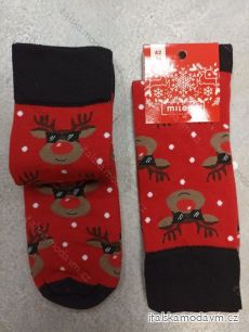 Ponožky veselé vianočné pánske sob Rudy (42-46) POĽSKÁ MÓDA DPP21218
