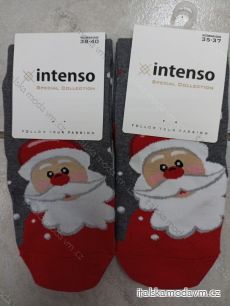 Ponožky vianočné veselé slabé dámske santa (35-37, 38-40) POLSKÁ MÓDA DPP21230