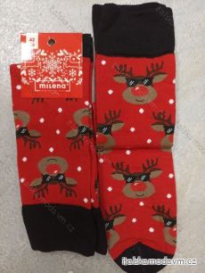 Ponožky veselé vianočné pánske sob (42-46) POĽSKÁ MÓDA DPP21261