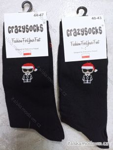 Ponožky veselé vianočný slabé pánske CRAZY SOCKS (40-43,44-47) POĽSKÁ MÓDA DPP21443
