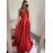 Šaty elegantní společenské dlouhé na ramínka dámské (S/M ONE SIZE) ITALSKÁ MÓDA IMPSH2280608