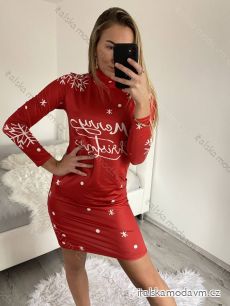 Šaty icecool s rolákom dlhý rukáv dámske vianočné (S/M ONE SIZE) TALIANSKA MÓDA IMM22W560A