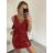 Šaty elegantné trblietavé s flitrami bez rukávov dámske (S/M ONE SIZE) TALIANSKA MóDA IMM22ls21417/DU