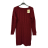 Šaty pletené dlhý rukáv dámske (S/M ONE SIZE) TALIANSKA MóDA IM422989/DR S/M smaragdová