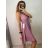Šaty elegantní společenské třpytivé na ramínka carmen dámské (S/M ONE SIZE) ITALSKÁ MÓDA IMM22ELEN/DR2 tmavě šedá
