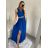 Šaty dlhé elegantné spoločenské plesové na ramienka dámske (S/M ONE SIZE) TALIANSKA MóDA IM3226339/DU S/M staroružová