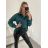 Košile saténová dlouhý rukáv dámské (S/M/L ONE SIZE) ITALSKá MóDA IM322560/DR M/L červená