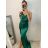 Šaty elegantné na ramienka dámske (S/M ONE SIZE) TALIANSKA MÓDA IMPBB22A11298