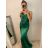 Šaty elegantné na ramienka dámske (S/M ONE SIZE) TALIANSKA MÓDA IMPBB22A11298